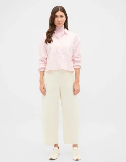 COTTON CROPPED SHIRT