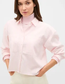 COTTON CROPPED SHIRT