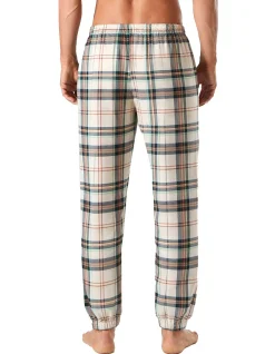 COTTON FLANNEL ATHLETIC PLAID SLEEP PANT