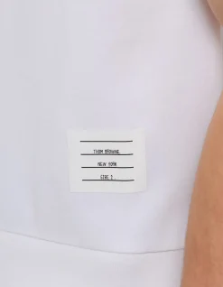 Cotton Jersey 4 Bar Rib Cuff Short Sleeve T Shirt