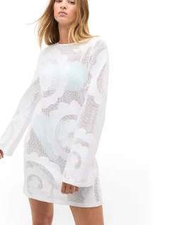 COTTON MESH COVER UP