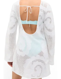 COTTON MESH COVER UP
