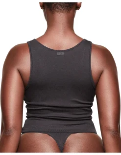 COTTON RIB TANK SOOT