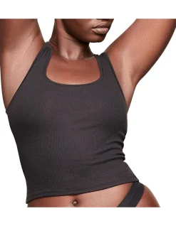 COTTON RIB TANK SOOT
