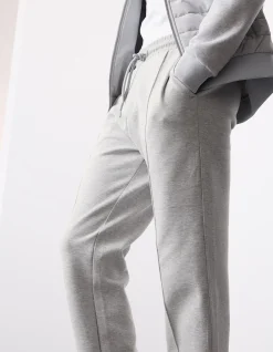 Cotton Rich Pin Tuck Straight Leg Jogger