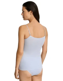 Cotton Seamless Spaghetti Top