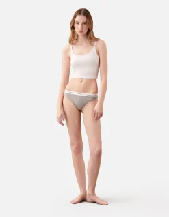 COTTON STRETCH RIB THONG