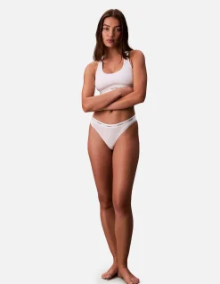 COTTON STRETCH RIB THONG