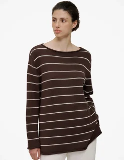 Cotton Stripe Knit Tunic