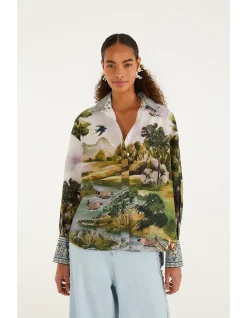 COUNTRYSIDE LANDSCAPE MULTICOLOR SHIRT