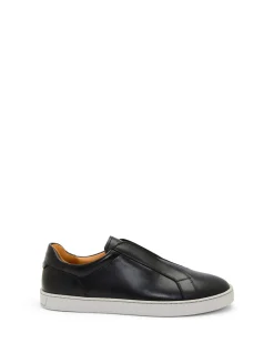 Cowes Sleek Slip On Leather Sneakers