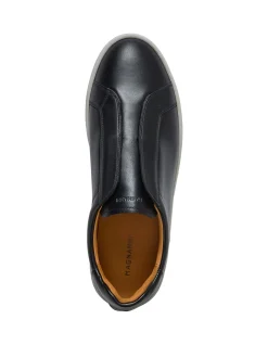 Cowes Sleek Slip On Leather Sneakers