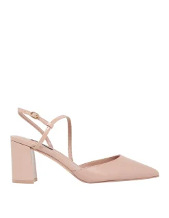 Crees Open Heel Pump Natural