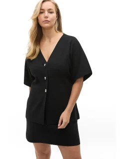 CREPE KNIT BATWING CARDIGAN