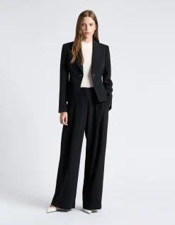 CREPE CROPPED BLAZER