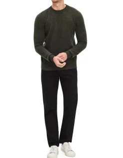CREW NECK RIBBED SWEATER