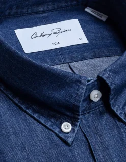 CRISPIN CASUAL SHIRT - BLUE DENIM