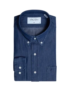 CRISPIN CASUAL SHIRT - BLUE DENIM
