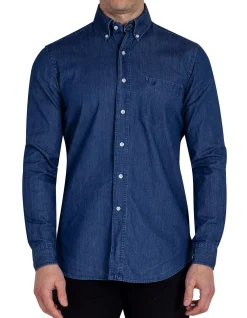 CRISPIN CASUAL SHIRT - BLUE DENIM