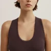 Crochet Detail Knit Tank Top