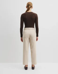 Crop Curve Ankle Length Cotton Jean