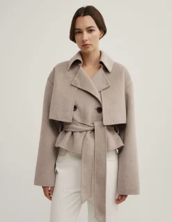 Cropped Trench Coat