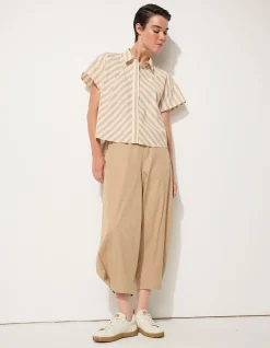 CROPPED STRIPE SHIRT