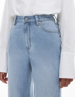 Crop Straight High Rise Cropped Denim Jeans