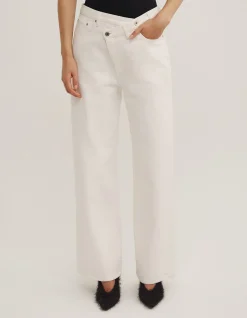 Crossover High Rise Wide Leg Jeans