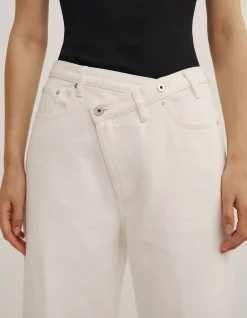 Crossover High Rise Wide Leg Jeans
