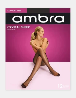 Crystal Sheer 12 Denier Comfort Brief Pantyhose