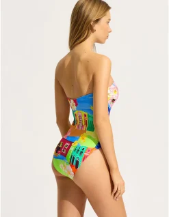Cuba DD Bandeau One Piece Swimsuit