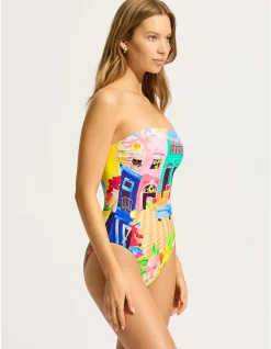 Cuba DD Bandeau One Piece Swimsuit