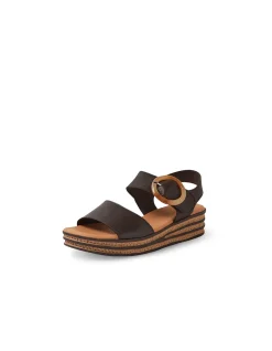 Cubbie Leather Buckle Platform Sandals
