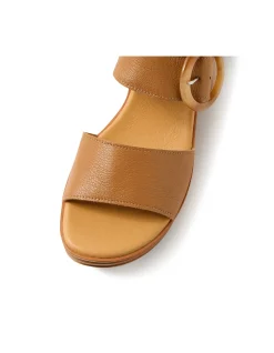 Cubbie Buckled Platform Leather Sandals
