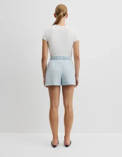 Cuff Chambray Short