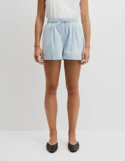 Cuff Chambray Short