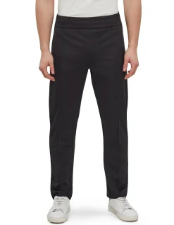 Curved Logo Track Pants Black