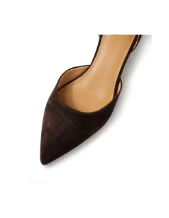Cushla Suede Ankle Strap Kitten Heel Pumps
