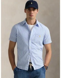 CUSTOM FIT SEERSUCKER SHIRT