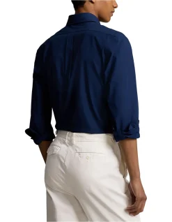 Custom Fit Stretch Poplin Shirt