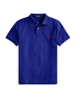 Custom Slim Fit Mesh Polo Shirt