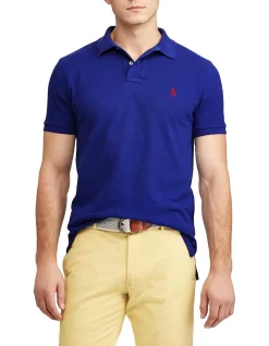 Custom Slim Fit Mesh Polo Shirt