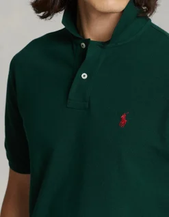 Custom Slim Fit Mesh Polo Shirt