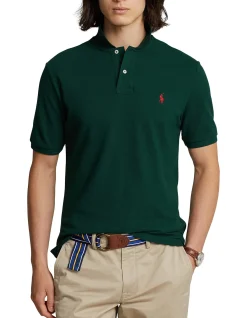 Custom Slim Fit Mesh Polo Shirt