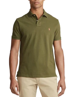 Custom Slim Fit Mesh Polo Shirt