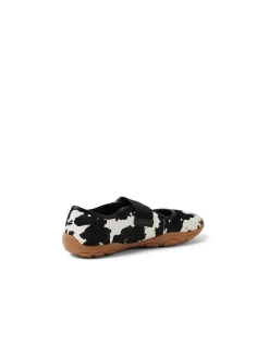 Dafne Cow Pony Strap Ballet Flats