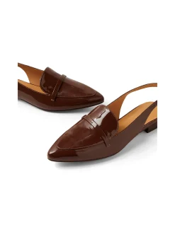 Daino Patent Slingback Loafer Flats
