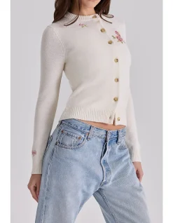 DAISIE FLORAL MOTIF CARDIGAN