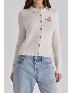 DAISIE FLORAL MOTIF CARDIGAN